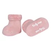 Condor Baby CND Terry Booties With Folded Cuff - Pale Pink WEAR
