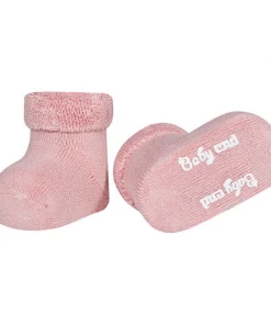 Condor Baby CND Terry Booties With Folded Cuff - Pale Pink WEAR
