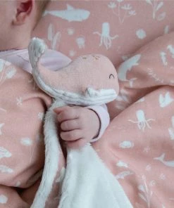 Little Dutch Cuddle Cloth Whale - Ocean Pink