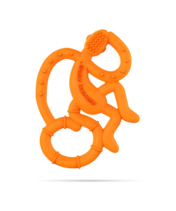 Matchstick Monkey Mini Monkey Teether - Orange