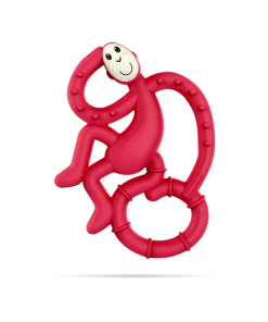 Matchstick Monkey Mini Monkey Teether - Rubine Red