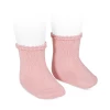 Condor Short Socks With Openworked Cuff - Pale Pink Tights & Socks