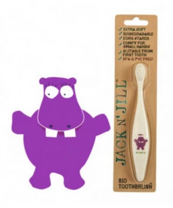 Jack N' Jill Bio Toothbrush (TM) Compostable & Biodegradable Handle HIPPO Teething