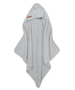 Little Dutch Hooded Towel Sailors Bay Blue