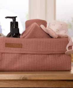 Little Dutch ON THE MOVE Storage Basket Large Pure Pink Blush