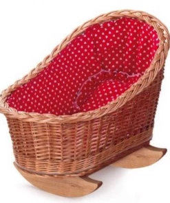 Egmont Toys PLAY Wicker Cradle Red
