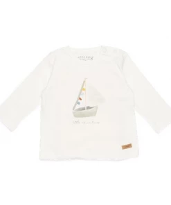 Little Dutch WEAR T-shirt Long Sleeves Sailboat White Adventures
