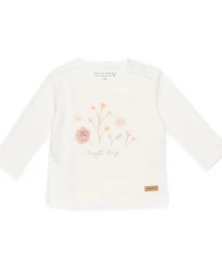 Little Dutch T-shirt Long Sleeves Flowers White WEAR