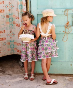 Gaia & Nina NEW IN Cannes Skirt In Tile Print