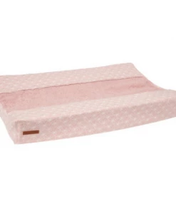 Little Dutch Changing Mat Cover - Lily Leaves Pink