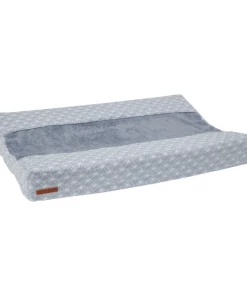 Little Dutch Changing Mat Cover - Lily Leaves Blue ON THE MOVE