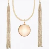 Ilado MATERNITY & PARENTS Acapulco Maternity Necklace Pink Gold Camel Cord