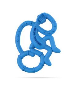 Matchstick Monkey Mini Monkey Teether - Blue