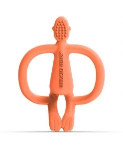 Matchstick Monkey Monkey Teether - Orange Teething Toys