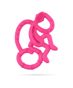 Matchstick Monkey Teething Toys Mini Monkey Teether - Pink