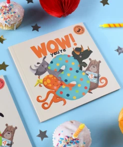 From You To Me Gifts For Kids WOW! You're Three