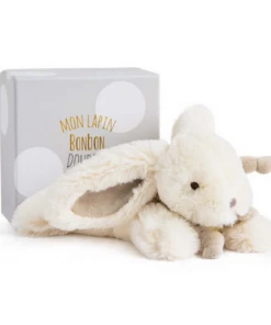 Doudou Et Compagnie PLAY Doudou Lapin Bonbon Taupe 25cm